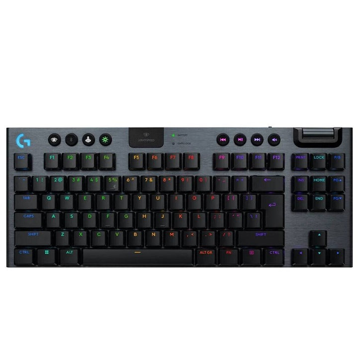 لوجيتيك كيبورد لاسلكي موديل G915 X Lightspeed TKL , الاصدار الانجليزي Tactile - اسود
