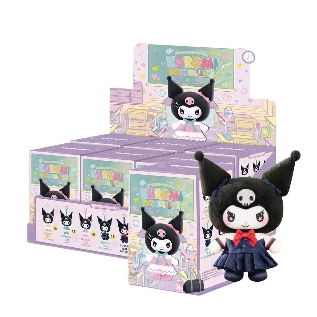 KUROMI School Life Series Plush Pendant (Blind Box) selling per piece - 2303566610101
