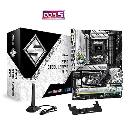 اللوحة الأم ASRock Z790 Steel Legend WiFi  بمقبس Intel LGA 1700، ATX، DDR5