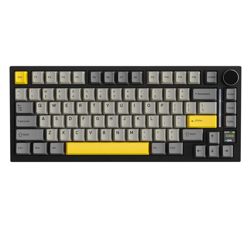 لوحة مفاتيح ميكانيكية ATTACK SHARK X820 Ultra Tri-Mode 75% Gasket - Star Black Moon Light + Shark Switch
