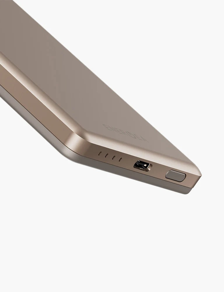 ENERGEA ALUPAC MINI,  5000MAH MINI ALUMINIUM MAGSAFE COMPATIBLE POWER BANK - GOLD