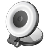 Promate 360° Rotatable Ultra-Slim MagSafe Compatible Rechargeable LED Ring Light - Grey