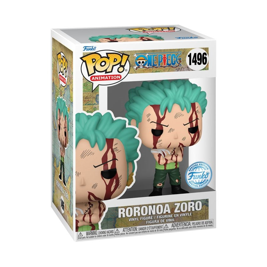 مجسم Funko Pop! Animation من أنمي One Piece لشخصية Zoro نسخة “Nothing Happened” إصدار حصري