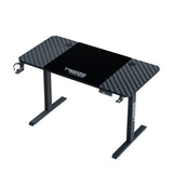 Twisted Minds Paradox Adjustable Gaming Desk, 120x60 cm,with Cup Shelf, Headphone Hook & Mousepad - Black (Installation Not Included)