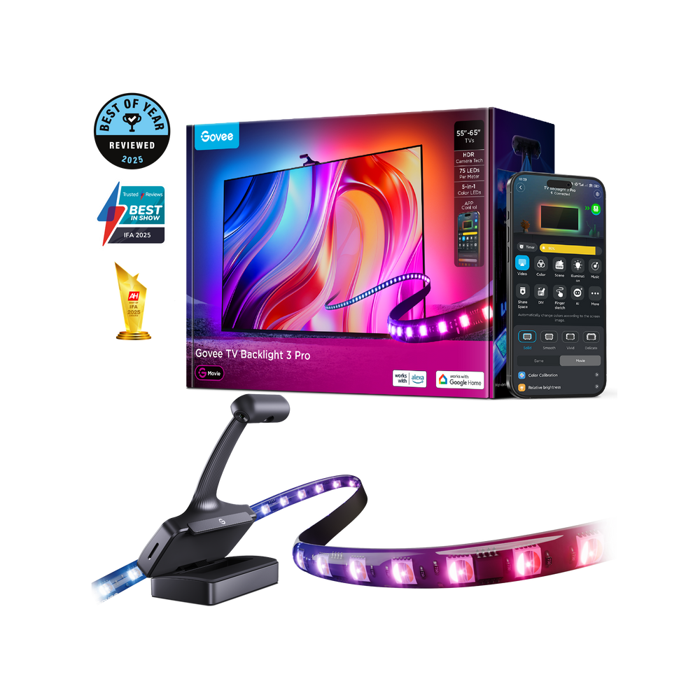 Govee TV Backlight 3 Pro include Three-camera TV Backlight 55-65 inches - R2A80C11