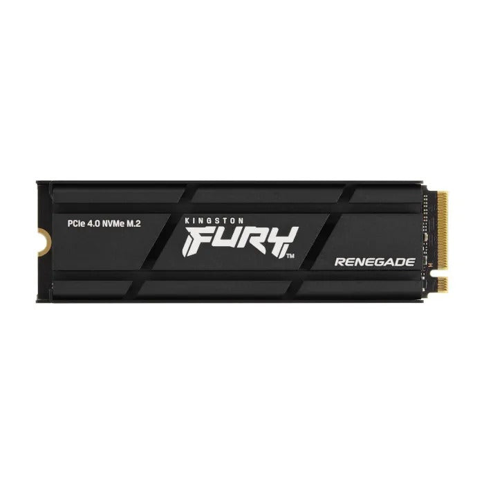 محرك أقراص Kingston Fury Renegade PCIe GEN 4.0 NVMe M.2 SSD مزود بمشتت حراري، سرعة قراءة تصل إلى 7300 ميجابايت/ثانية - سعة 2 تيرابايت (متوافق مع PS5)