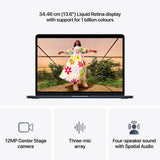 Apple MacBook Air 13.6”- M5/10-core CPU/8core GPU/16GB/512GB SSD - Midnight /1YW