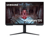 شاشة سامسونج أوديسي G5 S27CG510E مقاس 27 بوصة WQHD، معدل تحديث 165 هرتز، زمن استجابة 1 مللي ثانية، FreeSync، شاشة مسطحة VA للألعاب - أسود