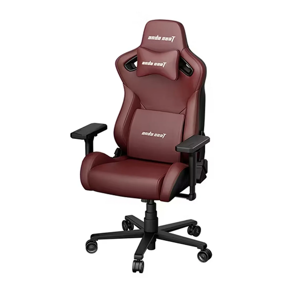 Anda Seat Kaiser Frontier XL Premium DuraXtra Leather 4D Adjustable Armrests - Maroon
