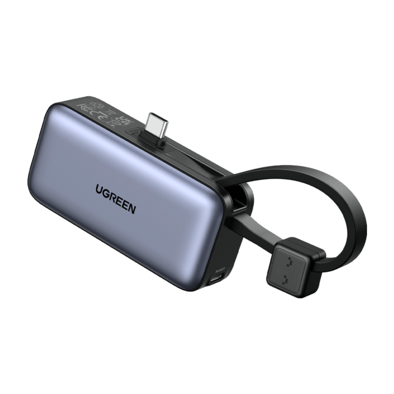 UGREEN 5000mAh Power Bank with Built-in USB-C Connector PB503-35338