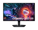 شاشة سامسونج أوديسي OLED G5 G50SF للألعاب، مقاس 27 بوصة، بدقة QHD (2560 × 1440)، ومعدل تحديث 180 هرتز، وزمن استجابة 0.03 مللي ثانية، ومتوافقة مع تقنيتي G-Sync وFreeSync 2.0، بتقنية IPS المسطحة - لون أسود LS27FG502EMXUE