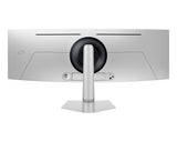 شاشة سامسونج أوديسي G9 G932 للألعاب، مقاس 49 بوصة، بتقنية OLED ودقة QHD مزدوجة (5120 × 1440)، ومعدل تحديث 240 هرتز، وزمن استجابة 0.03 مللي ثانية، وإمكانية تعديل الارتفاع مع الإمالة - فضي LS49DG932SMXUE