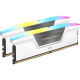 Corsair VENGEANCE RGB 32GB (2x16GB) DDR5 DRAM 6400MT/s CL36 Memory Kit - White