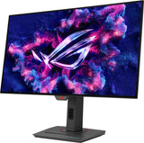 شاشة ألعاب مسطحة Asus Rog Strix OLED XG27AQWMG مقاس 27 بوصة، بدقة 2K QHD (2560 × 1440)، ومعدل تحديث 280 هرتز، وزمن استجابة 0.03 مللي ثانية، وتقنية TrueBlack Glossy WOLED، ومعيار VESA DisplayHDR، ومنفذ HDMI 2.1.