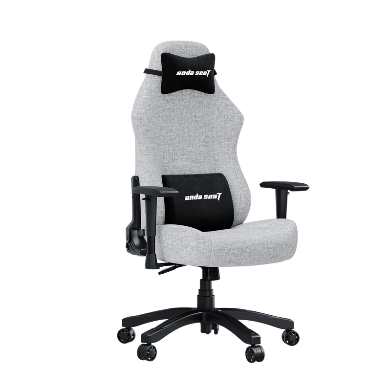 Andaseat Luna Series Fabric Gaming Chair with Footrest - Grey
