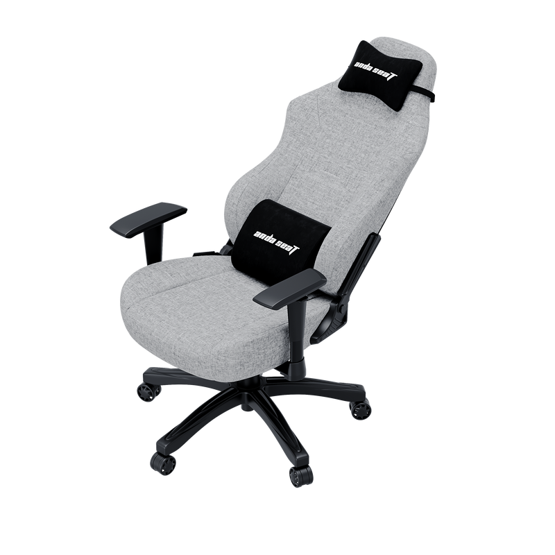 Andaseat Luna Series Fabric Gaming Chair with Footrest - Grey