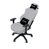 Andaseat Luna Series Fabric Gaming Chair with Footrest - Grey