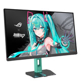 شاشة ألعاب مسطحة Asus ROG Strix XG27ACMEG-G (إصدار Hatsune Miku) مقاس 27 بوصة، دقة QHD (2560x1440)، معدل تحديث 260 هرتز، زمن استجابة 0.3 مللي ثانية، منافذ HDMI 2.1 وUSB Type-C، متوافقة مع تقنية G-Sync، تدعم DisplayWidget Center، وتقنية Fast IPS.