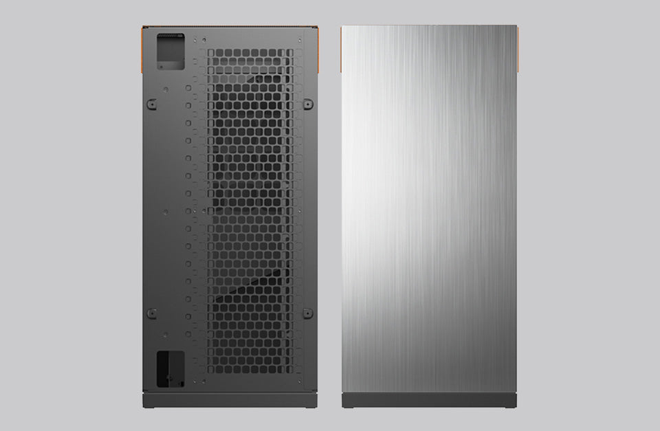 Geometric Future Model 8 Cowboy Mid Tower Glass Case - Black