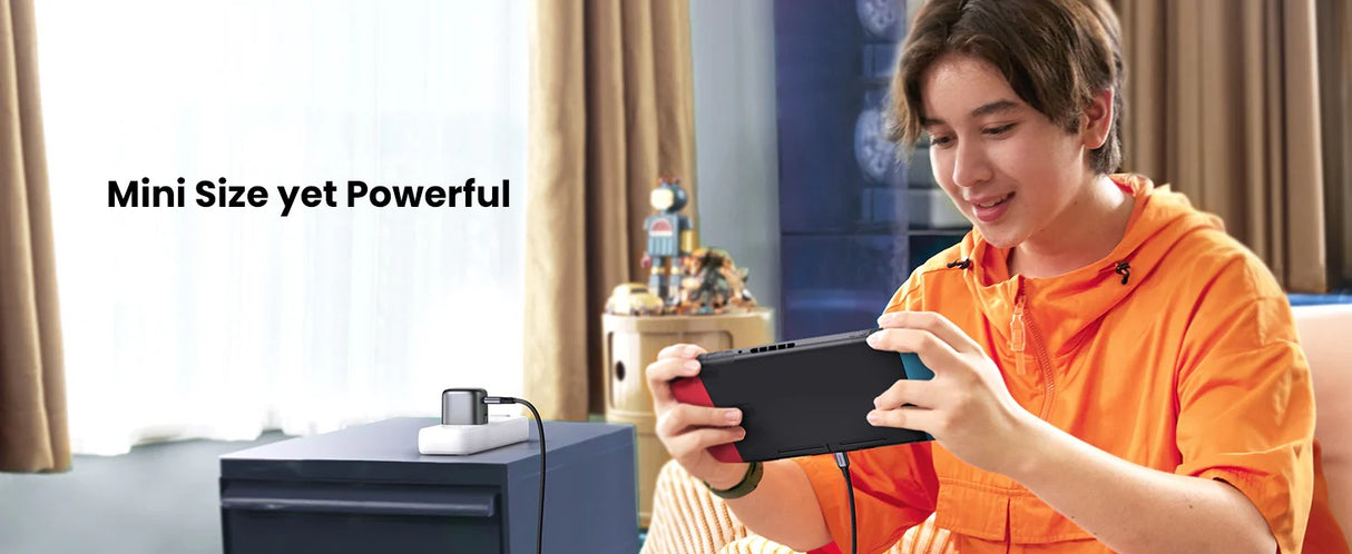 شاحن UGREEN Nexode 30W USB-C GaN سريع – بريطانيا (رمادي فضائي)