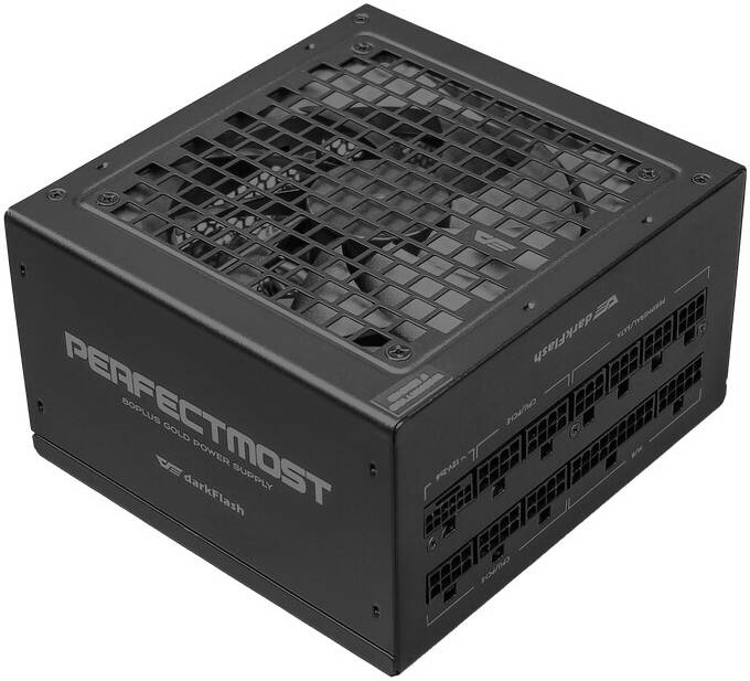 Dark Flash Perfectmost 850W Atx 3.1, PCle 5.1 80 Gold Plus Power Supply - Black