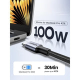 UGREEN USB-C to USB-C Aluminum Case with Braided 1m (Black) US316-70427