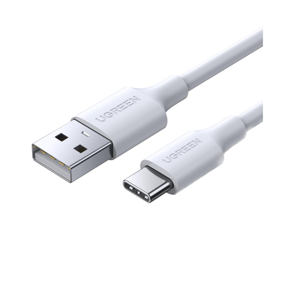 UGREEN USB-A 2.0 to USB-C Cable Nickel Plating 1.5m (White) 18W