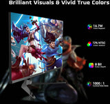 Twisted Minds Blaze Series TM27QHD180IPS 27" QHD (2560*1440), 180Hz Refresh Rate, 0.5ms Response Time, HDMI 2.1, Fast IPS Flat Gaming Monitor - Black