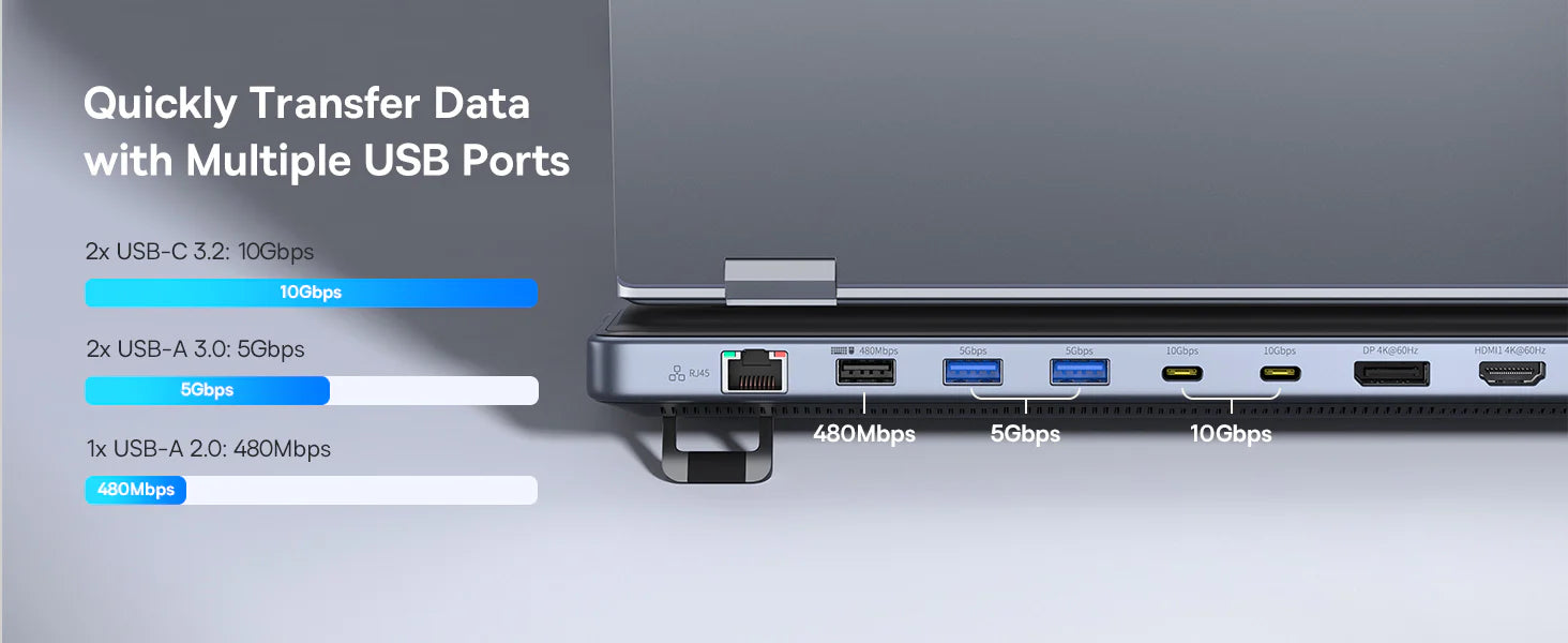 Baseus EliteJoy EH3 12-in-1 HUB With Stand - Space Grey