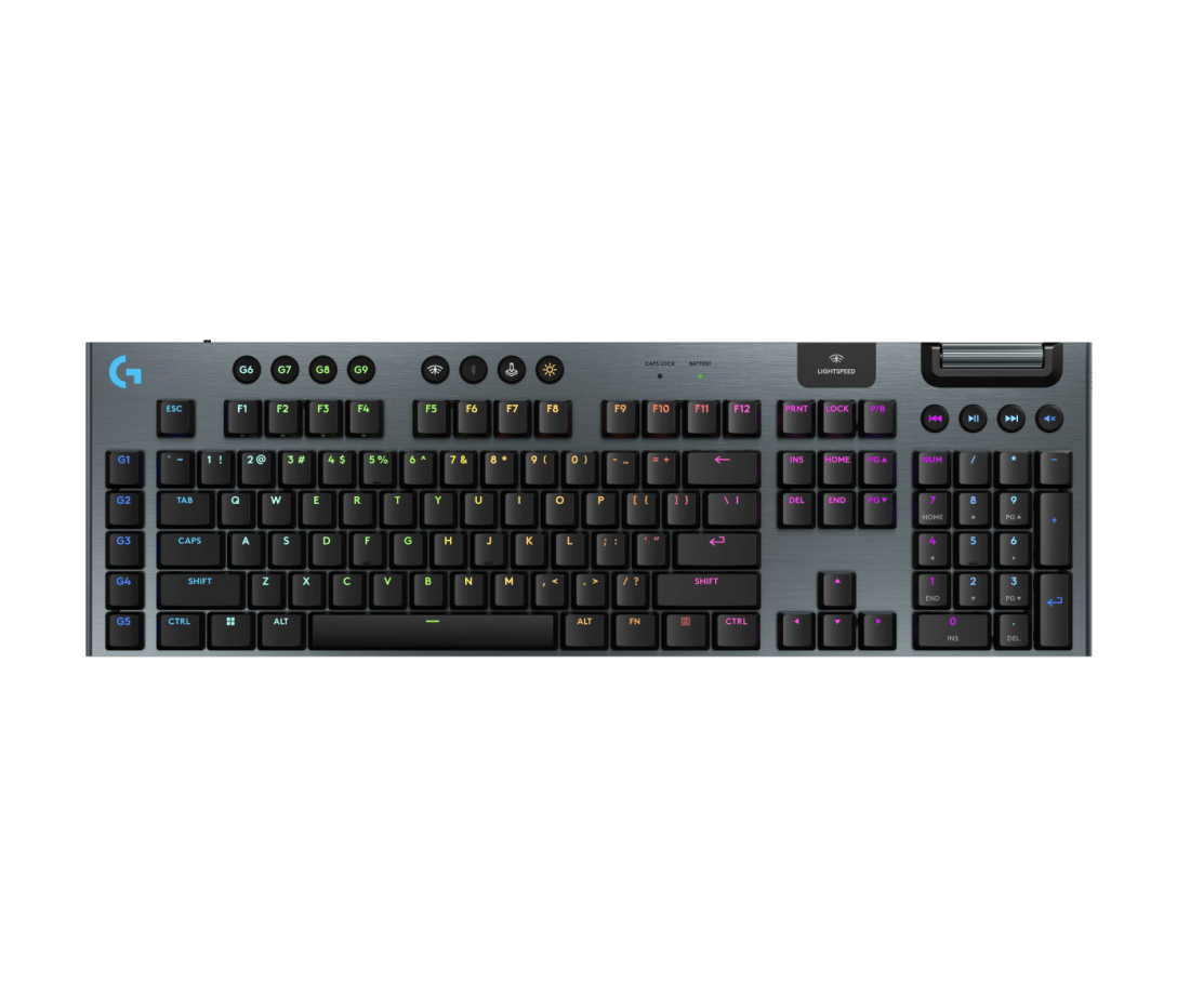 LOGITECH G915 LIGHTSPEED Wireless Mechanical Gaming Keyboard - CARBON - US INT'L - LINEAR