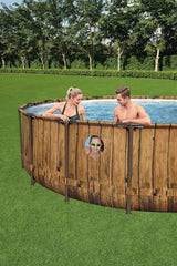 BESTWAY 4.88M X 1.22M POOL SET (Contents:Pool, Filter Pump(220-240V), Ladder, Cover, ChemConnect Dispenser, Compatible with Cartridge 58012(III)220-240V)  56725 (Installation Not Included)
