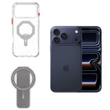 BundleApple iPhone 17 Pro 12GB RAM 6.3"(256GB)Deep Blue+SkinArma Saido Mag Charge Case for iPhone 17 Pro -Clear+SKINARMA MAGNETIC SMART GRIP-STAND ARCH XE PHAZE-GREY
