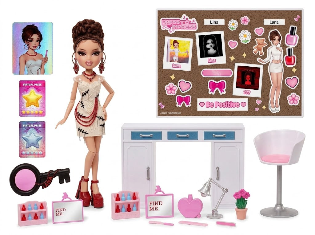 DRESS TO IMPRESS - Deluxe Fashion Doll Set - Lana-FDX4101
