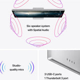 Apple Studio Display 27" 5K Retina Screen with Standard Glass, 12MP Center Stage Camera, VESA Mount Adapter, Silver | MYJH3B/A