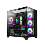 Alseye Vision Ultra B ATX Mid Tower Case with 4 ARGB Fans - Black