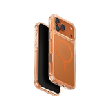 Uniq Hybrid Lifepro Xtreme MagClick Case for iPhone 17 Pro Max - Frost Clear / Volt Orange