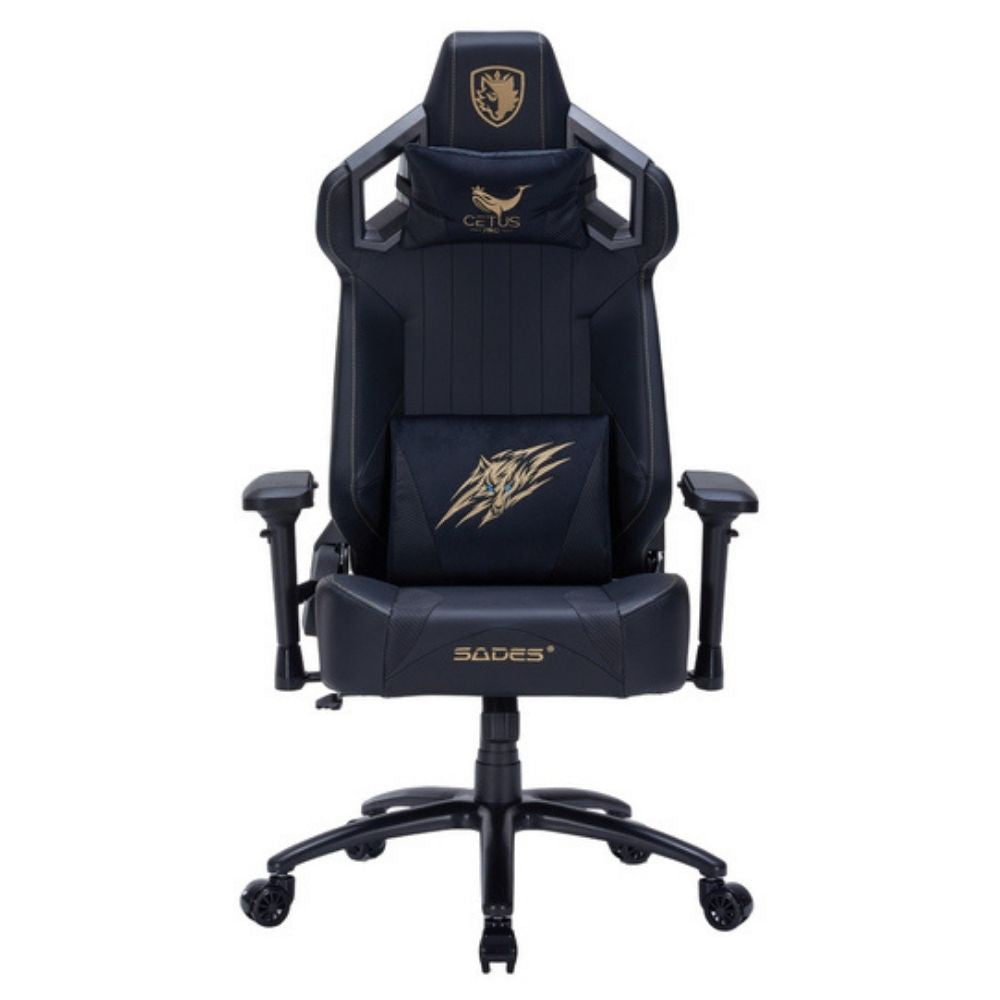 Sades Cetus PRO Gaming Chair With 4D Adjustable Armrests - Black