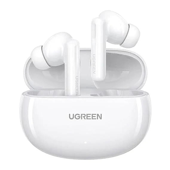 سماعة UGREEN HiTune T6s بخاصية إلغاء الضوضاء الهجينة – أبيض