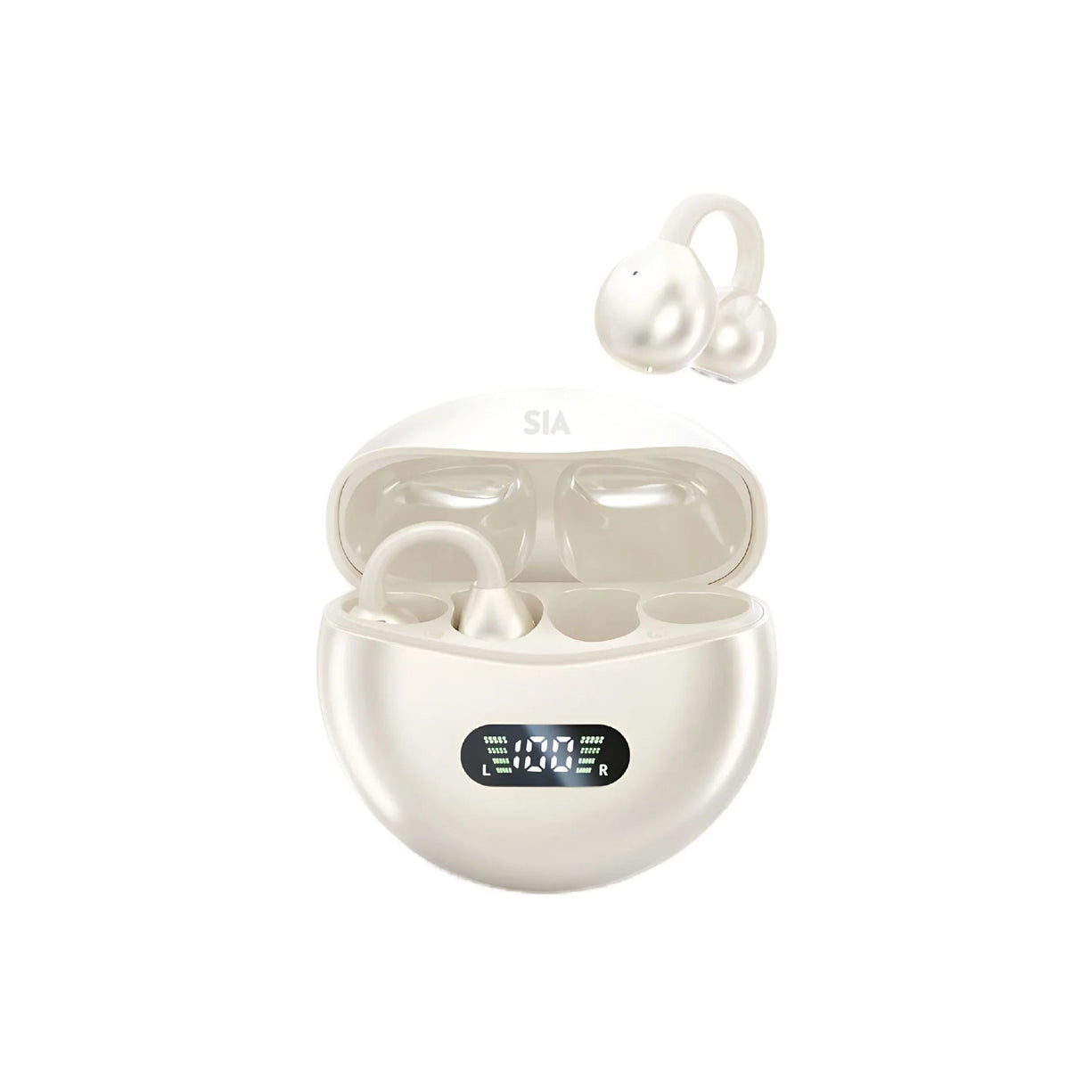 سماعة SIA Air Buds اللاسلكية – موديل BKTWSAIR-BG – لون بيج
