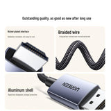 Ugreen Video Cable DisplayPort to HDMI, 4K@30Hz, 10.2 Gbps, Plug&Play, 2m - Grey (DP125 - 35842)