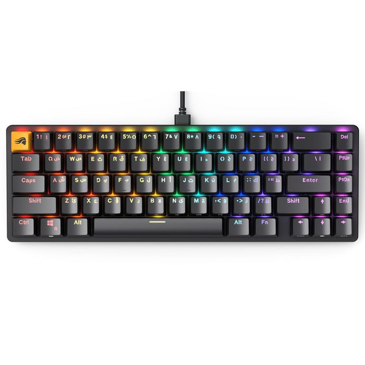 Glorious GMMK2 65% Pre-Built Keyboard - Black (Arabic)