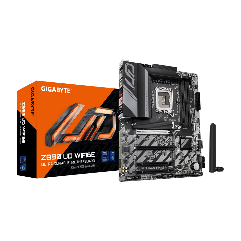 لوحة أم جيجابايت زد ٨٩٠ يو دي واي فاي ٦ إي إصدار ١٫٠ دي دي آر ٥ سوداء