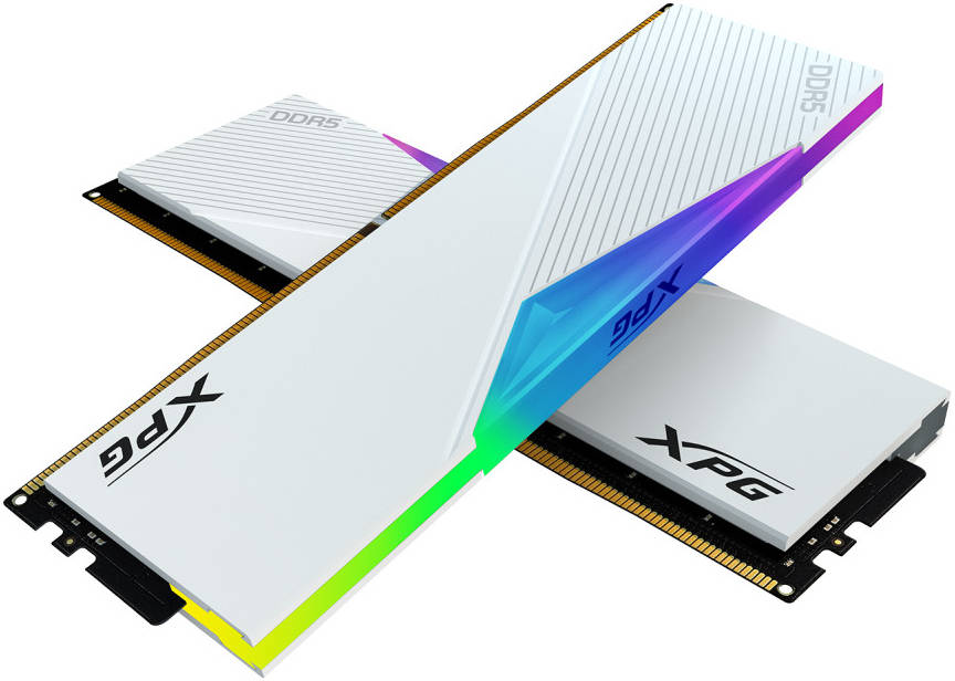 XPG Lancer RGB 32GB (16GBx2) DDR5 5200MT/s PC5-41600 Memory - White