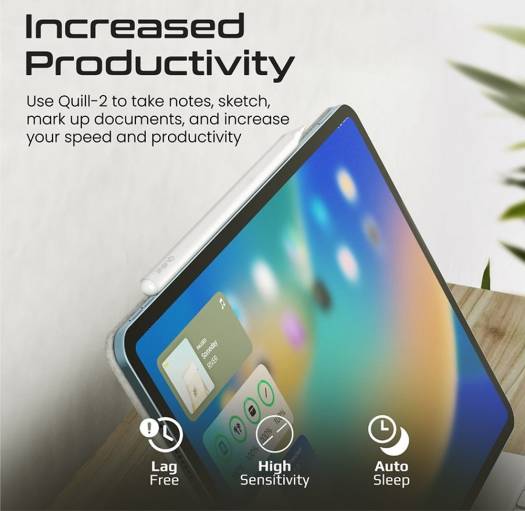 Promate High Precision Active Capacitive Wireless Stylus Kit, white