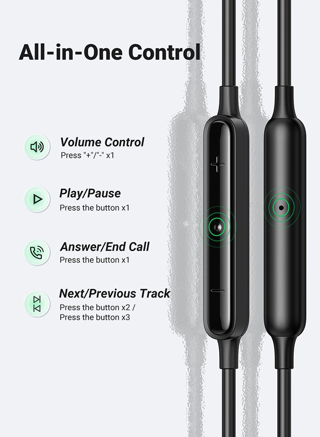 UGREEN In-Ear Earphones with USB-C Connector Black
