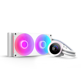 Nzxt Krakrn Plus 240 RGB 240mm AIO Liquid Cooler With 1.54" LCD & RGB Fans - White
