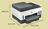 HP Smart Tank 750 AIO - 15ppm / 4800dpi / A4 / USB / LAN / Wi-Fi / Bluetooth / Color Inkjet - Printer / 6UU47A
