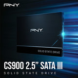PNY CS900 2.5" SATA 6GB/s SSD, Read speed up to 535MB/s Write Speed Up to 515MB/s - 1TB