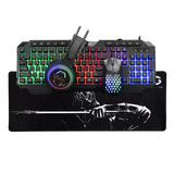 GAMEON GO-CYPHERW-XL-B All-In-One Gaming Bundle (Keyboard, Headset, Mouse & Mousepad) - Black