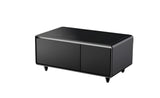 Gamax Smart Coffee Table with 90L Refrigerator (TB-90 ) , 2 USB - Black